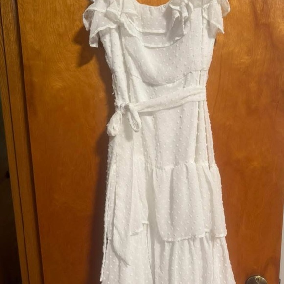 Lulus Dresses & Skirts - Lulu's Elegant White Ruffled Maxi Dress